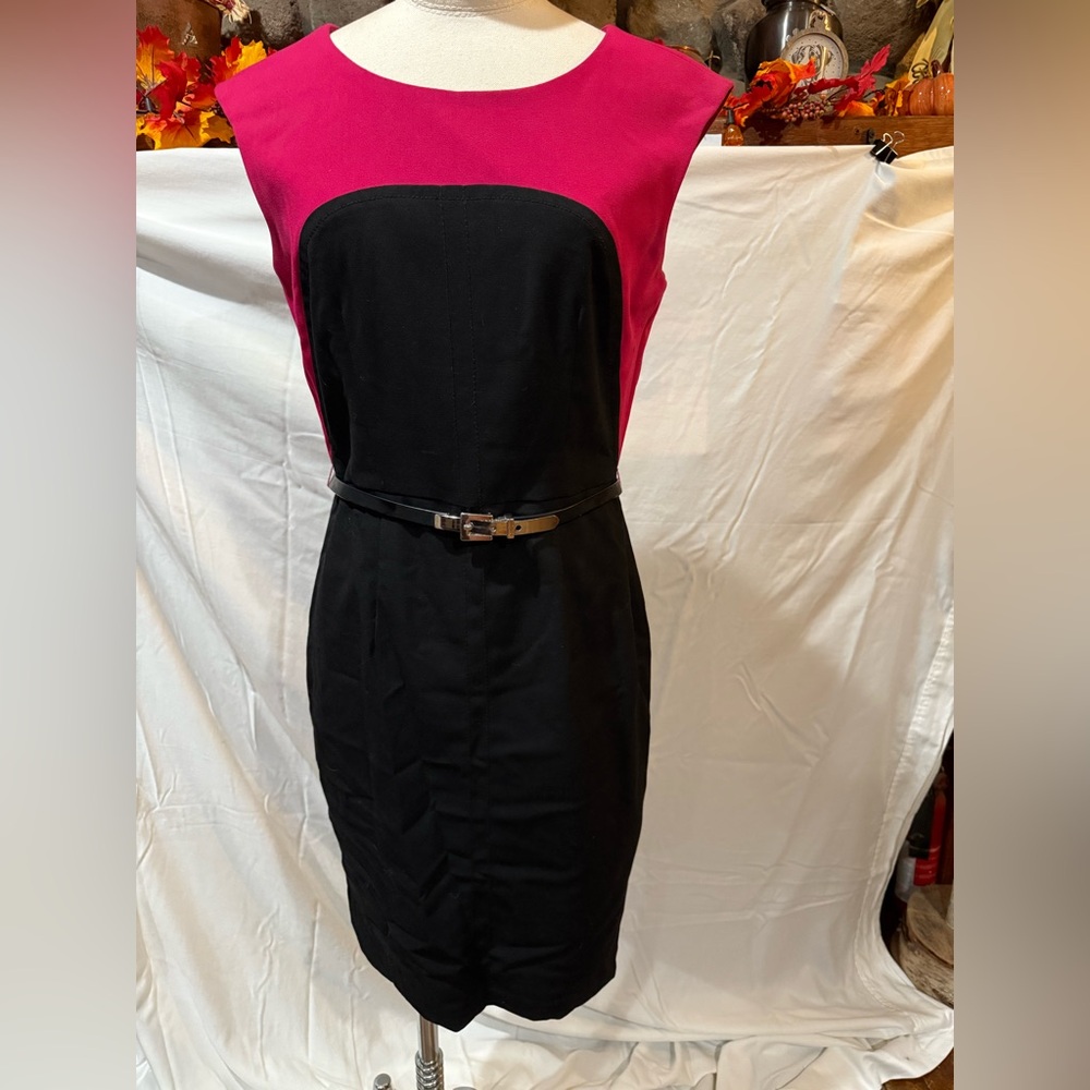 Calvin Klein Black and Pink Mini Dress